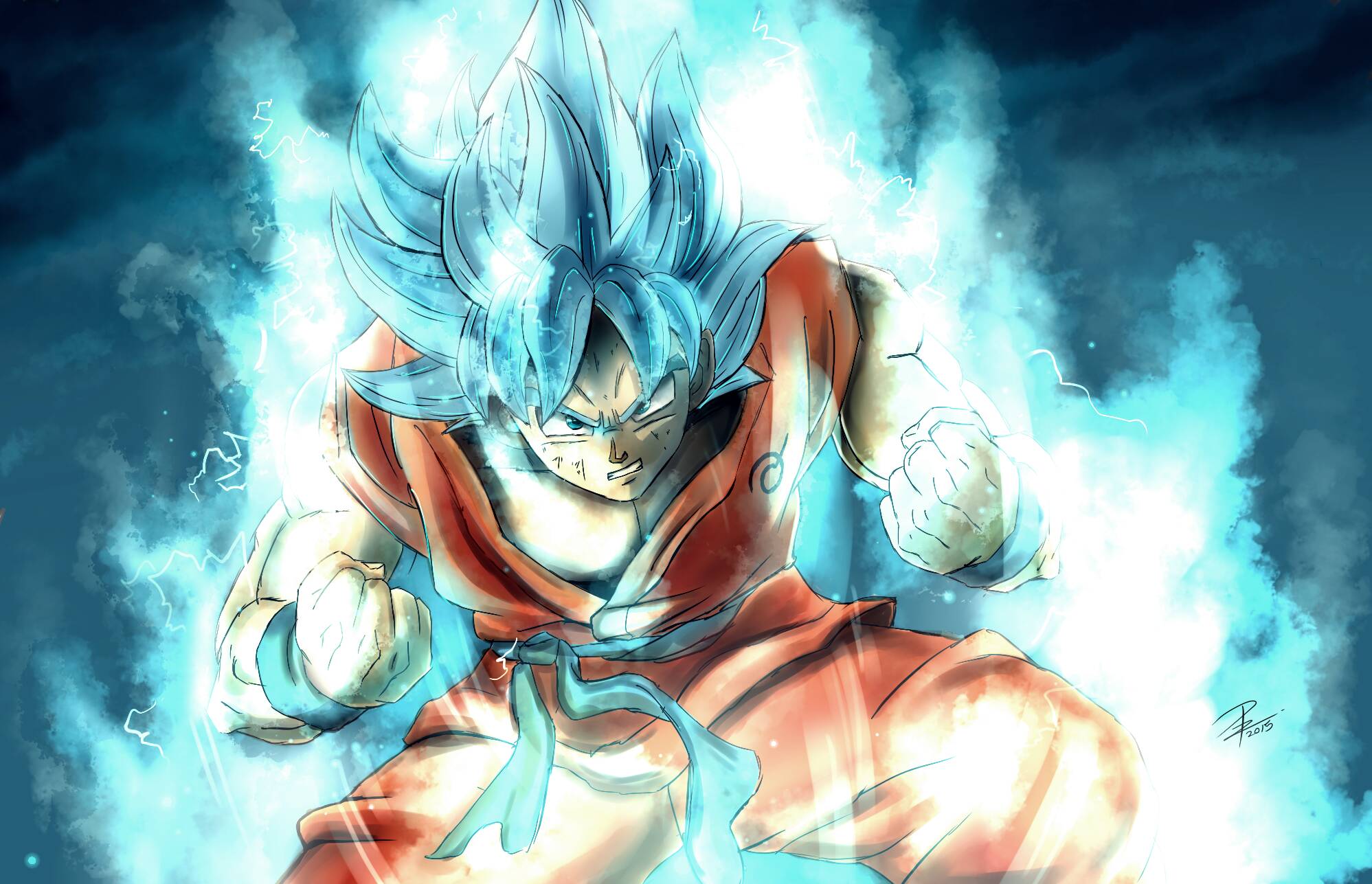 Goku Ssj God Full HD Wallpaper And Background