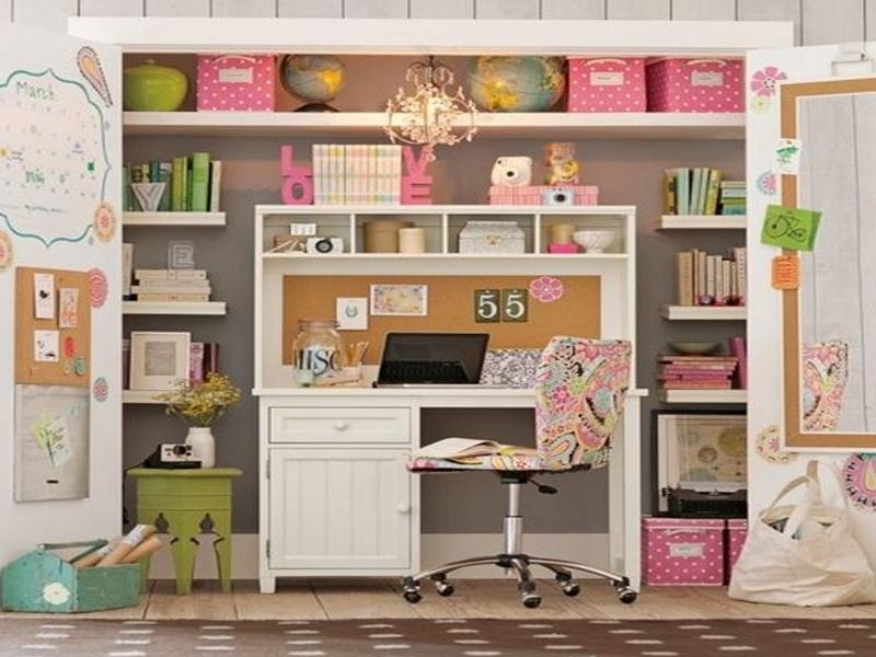 Home Office Closet Organization Ideas Girl Home Office Closet