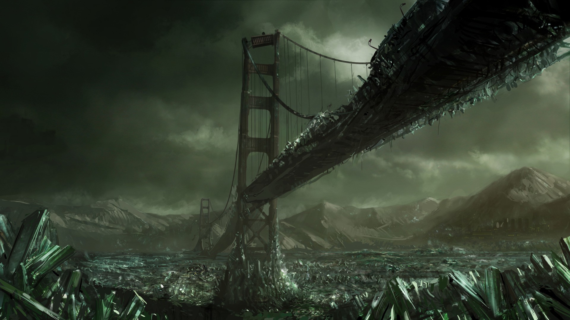 Bridge Fantasy Art Mand And Conquer Tiberium Wars