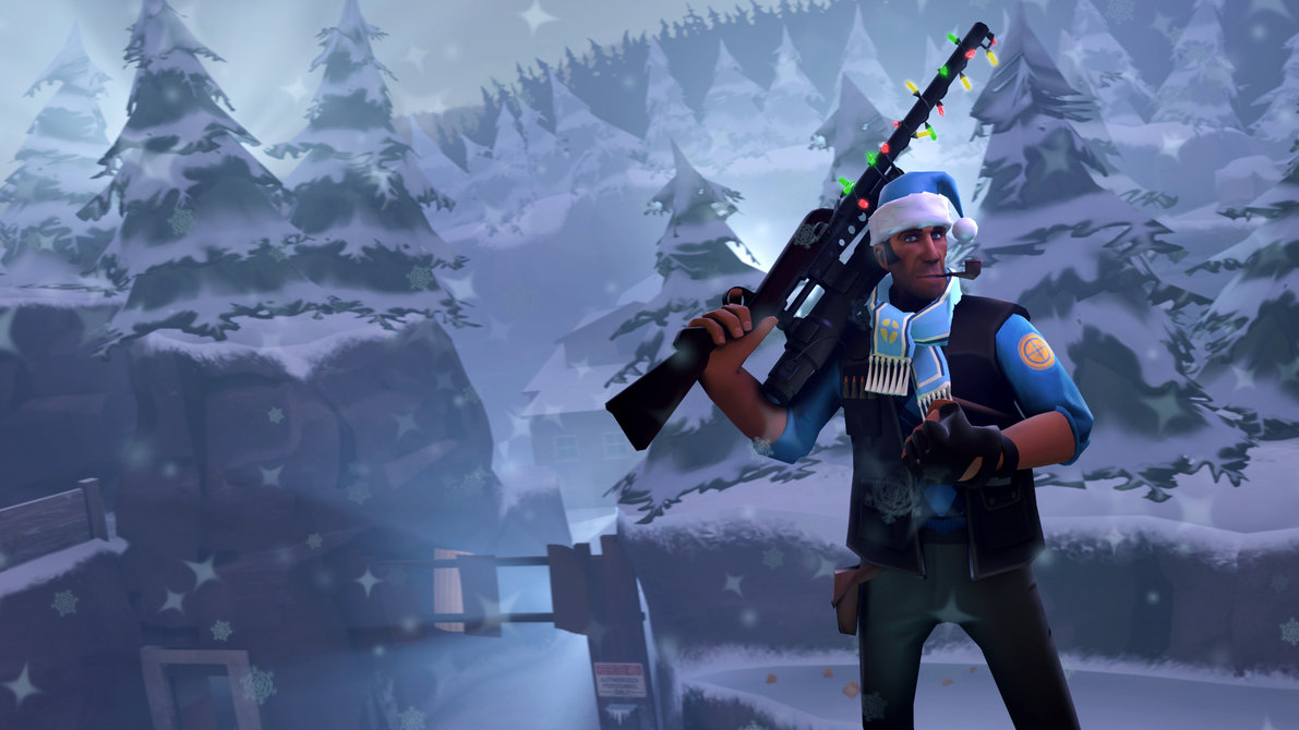 Team Fortress Jolly Sniper In Winter Paradise By Tonyc445 On
