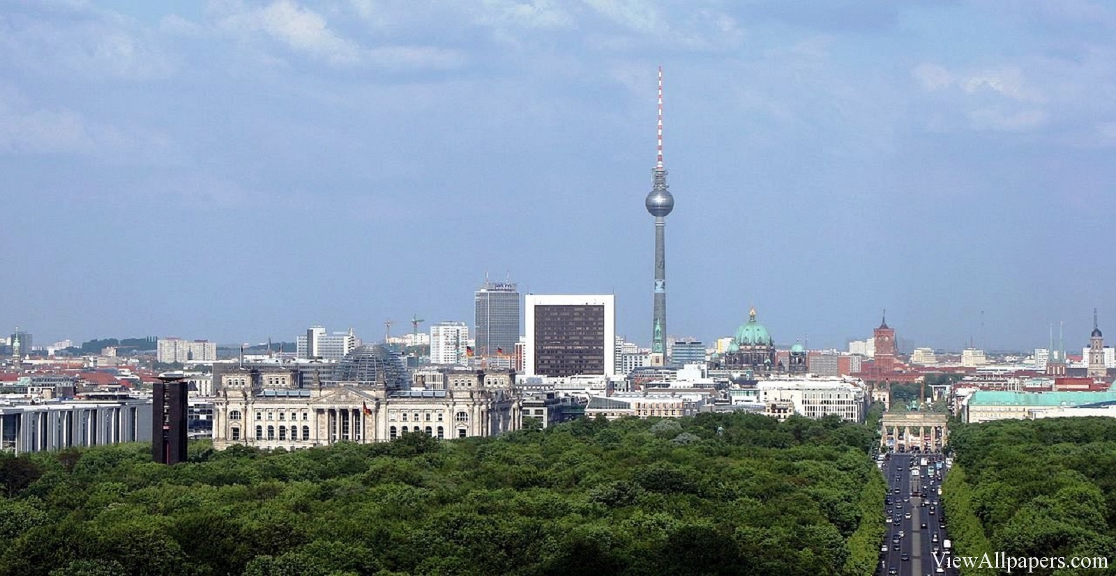 Berlin Germany Skyline High Resolution Wallpaper