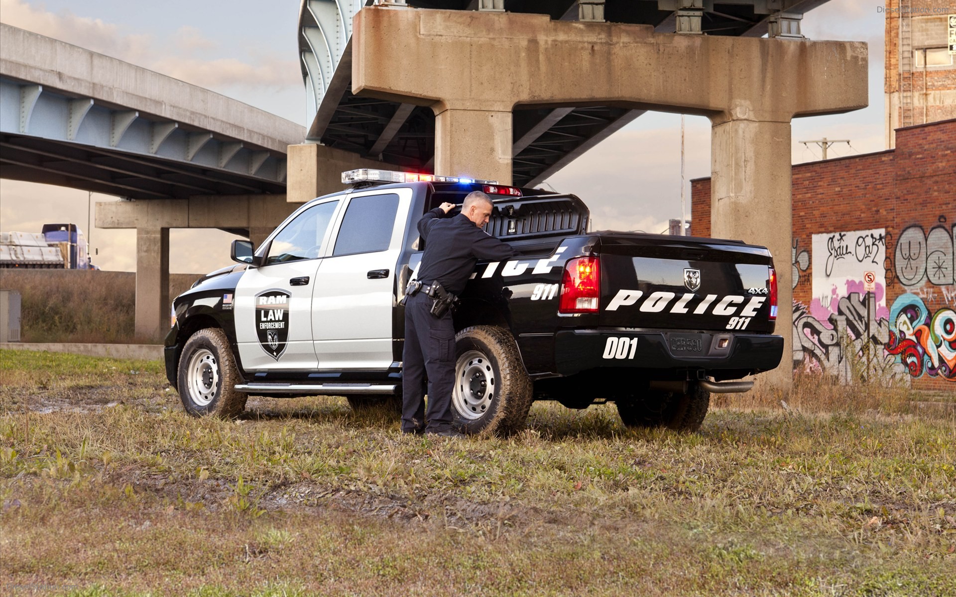 Dodge Ram Police Truck Widescreen Exotic Car Wallpaper