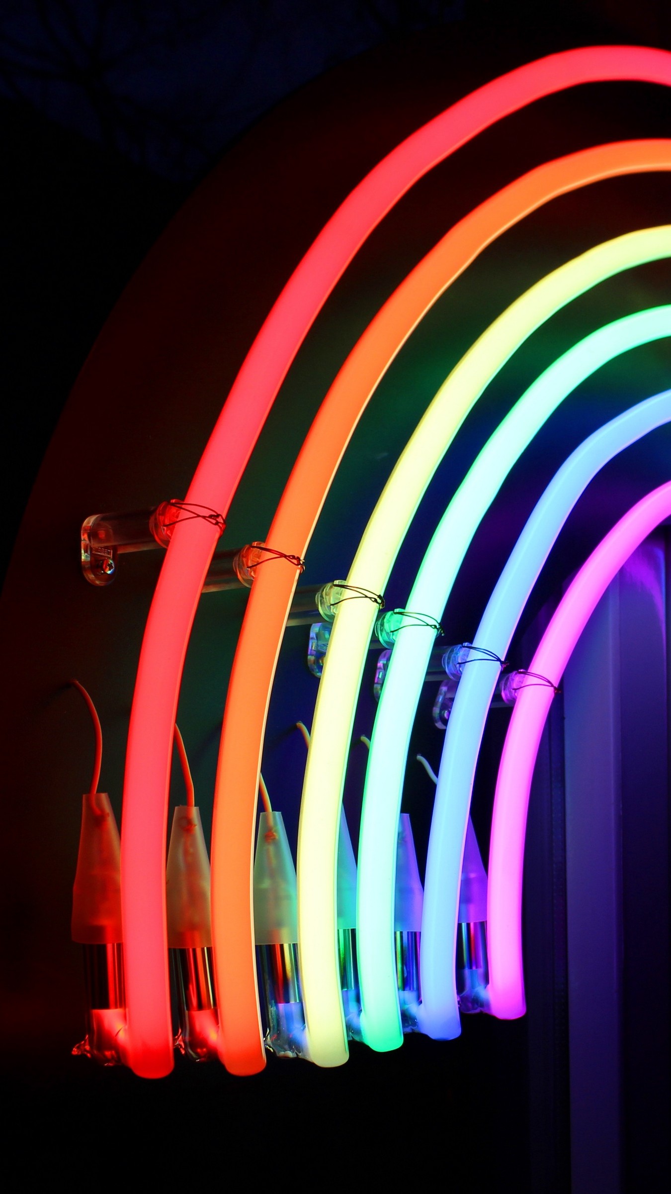 Neon Lights iPhone Wallpaper