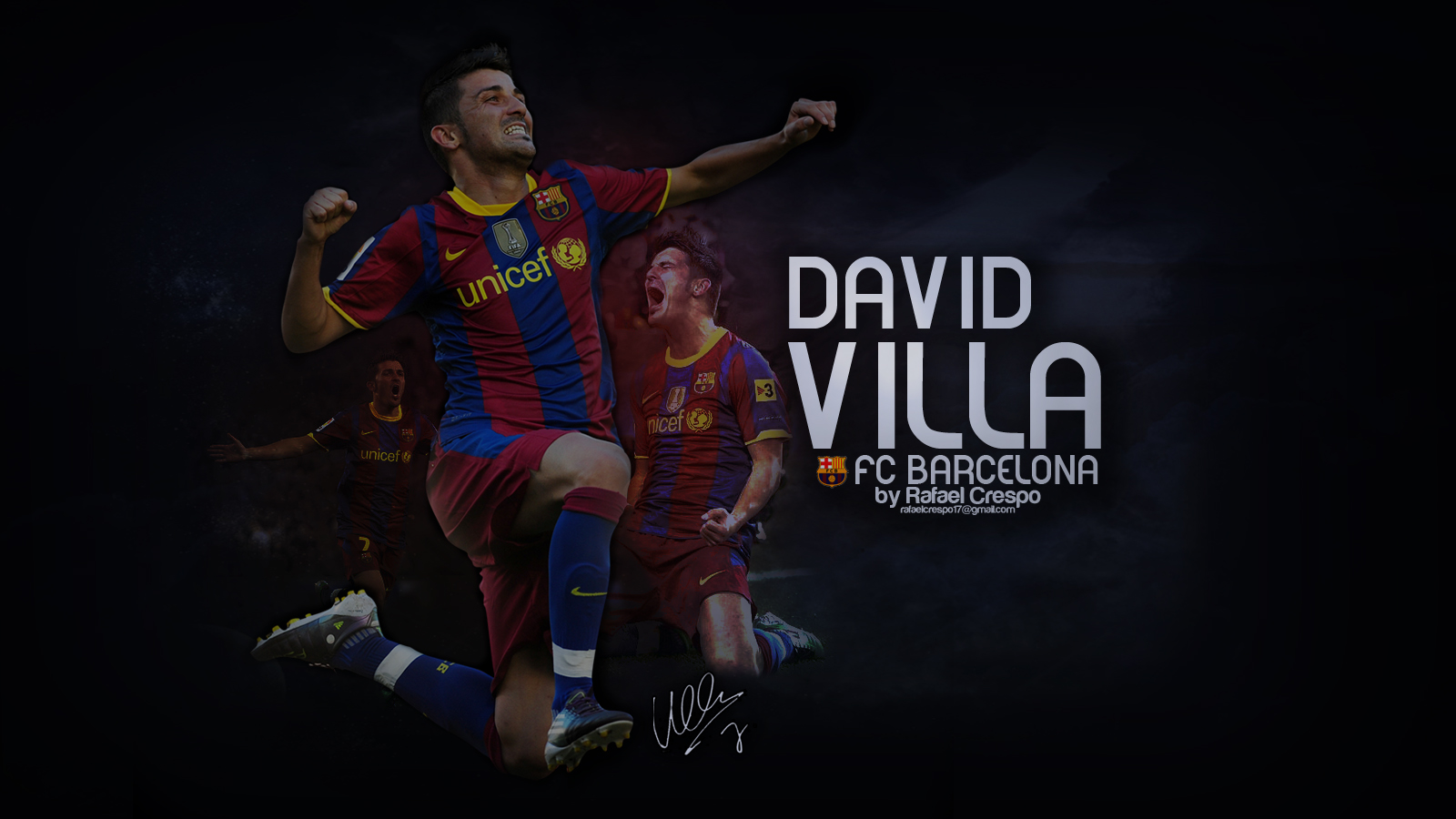 David Villa Wallpaper By R Crespo