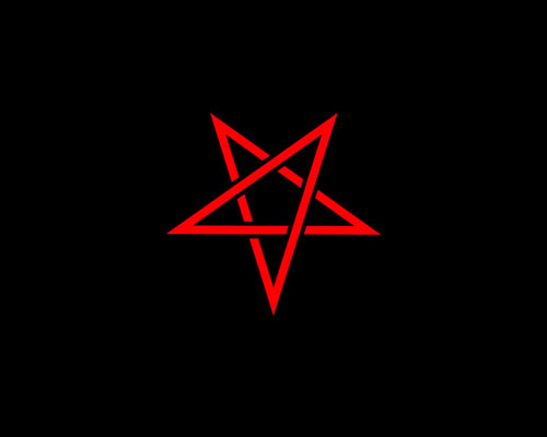 Satanic Pentagram Wallpaper 500x400