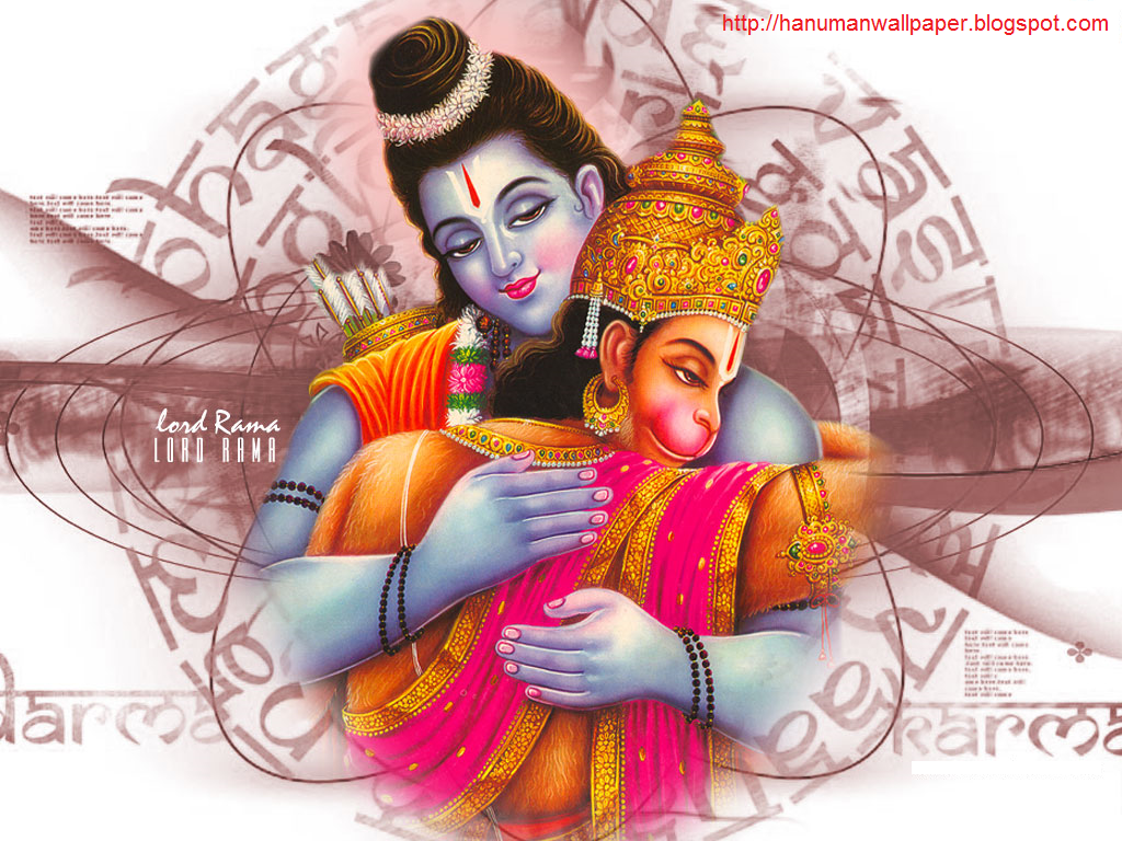 Beautiful Wallpapers God rama with Hanuman wallpapers images photos