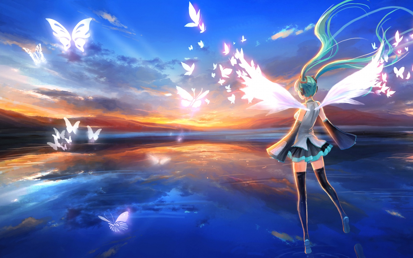 Free download Beautiful Anime Girl And Butterfly ...