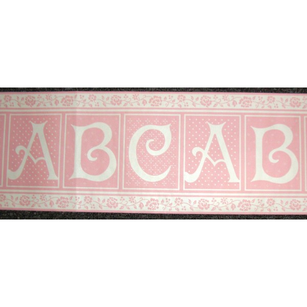 Home Pink Alphabet ABC Border