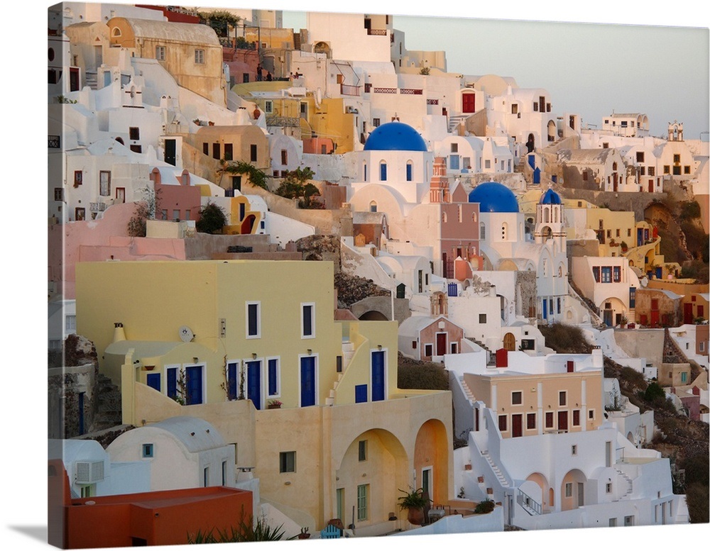 The Village Of Ia Built Into Cliffs And Hillsides