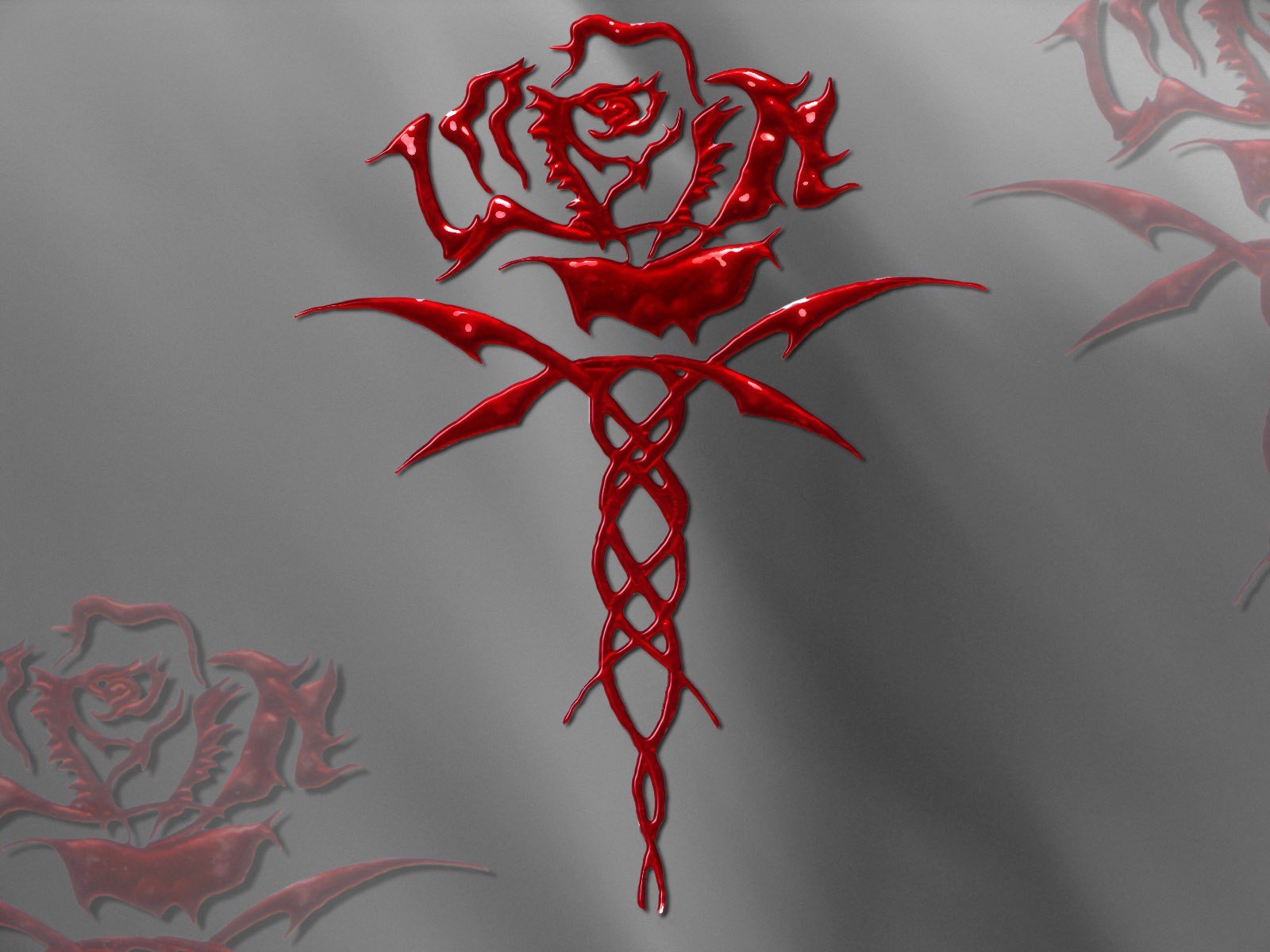 Bloody Rose Wallpaper On