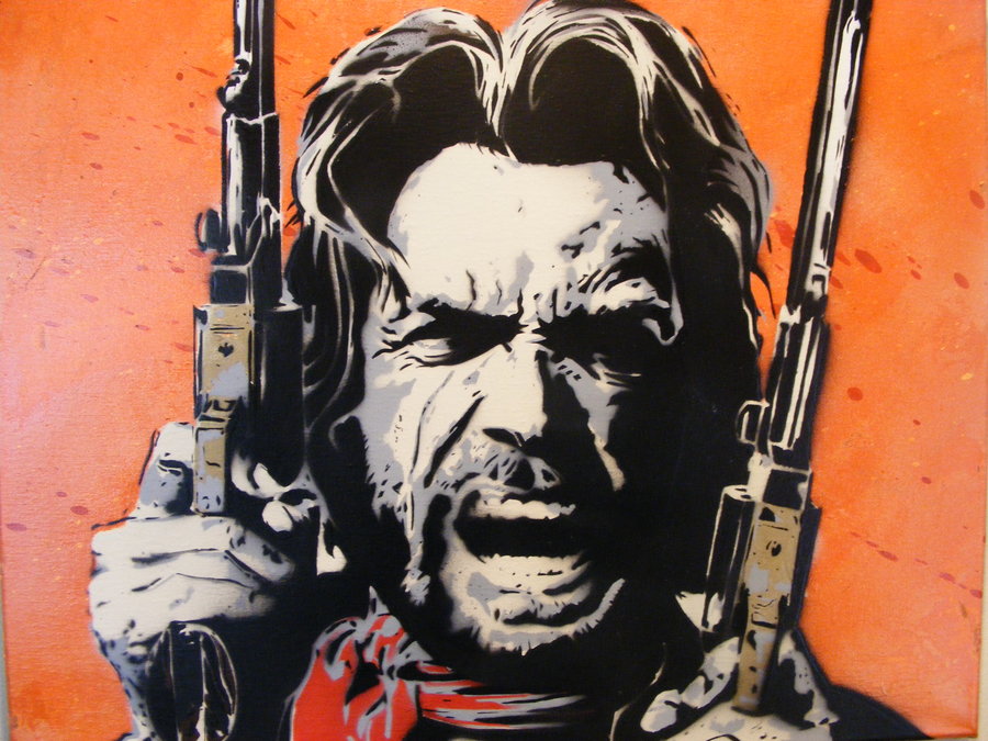 Clint Eastwood   Outlaw Josey Wales   Original Spr by TheStreetCanvas