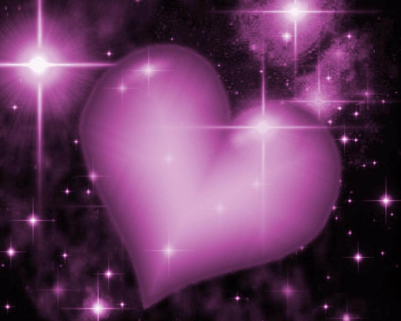 Blue Heart With Plasma Stars Background Wallpaper For Your