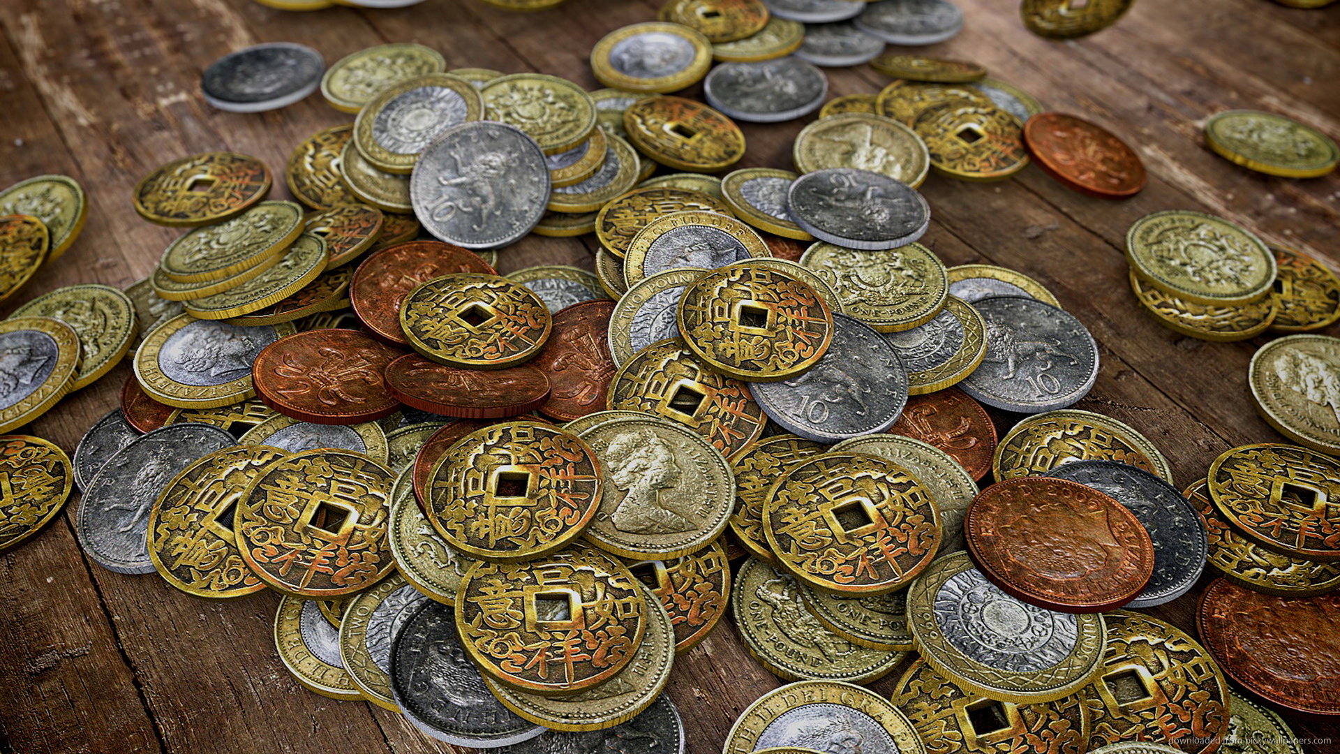Ancient Money Coins Up Close Wallpaper Screensaver For Kindle3 And Dx