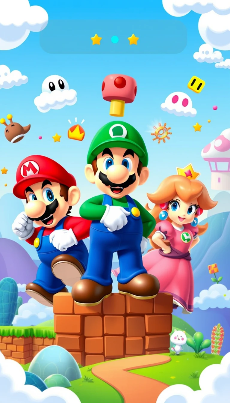 Mario Bros Phone Wallpaper
