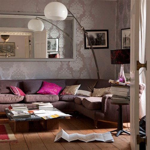 Living Room Wallpaper Decorating A Design