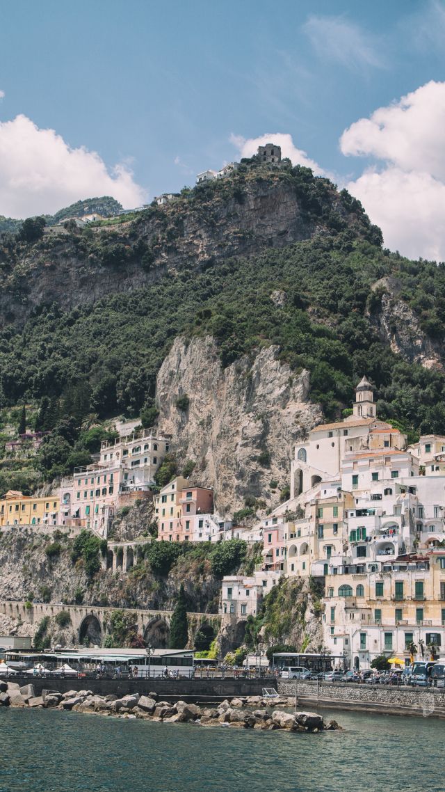 Wallpaper Amalfi 5k 4k Coast Italy Rocks