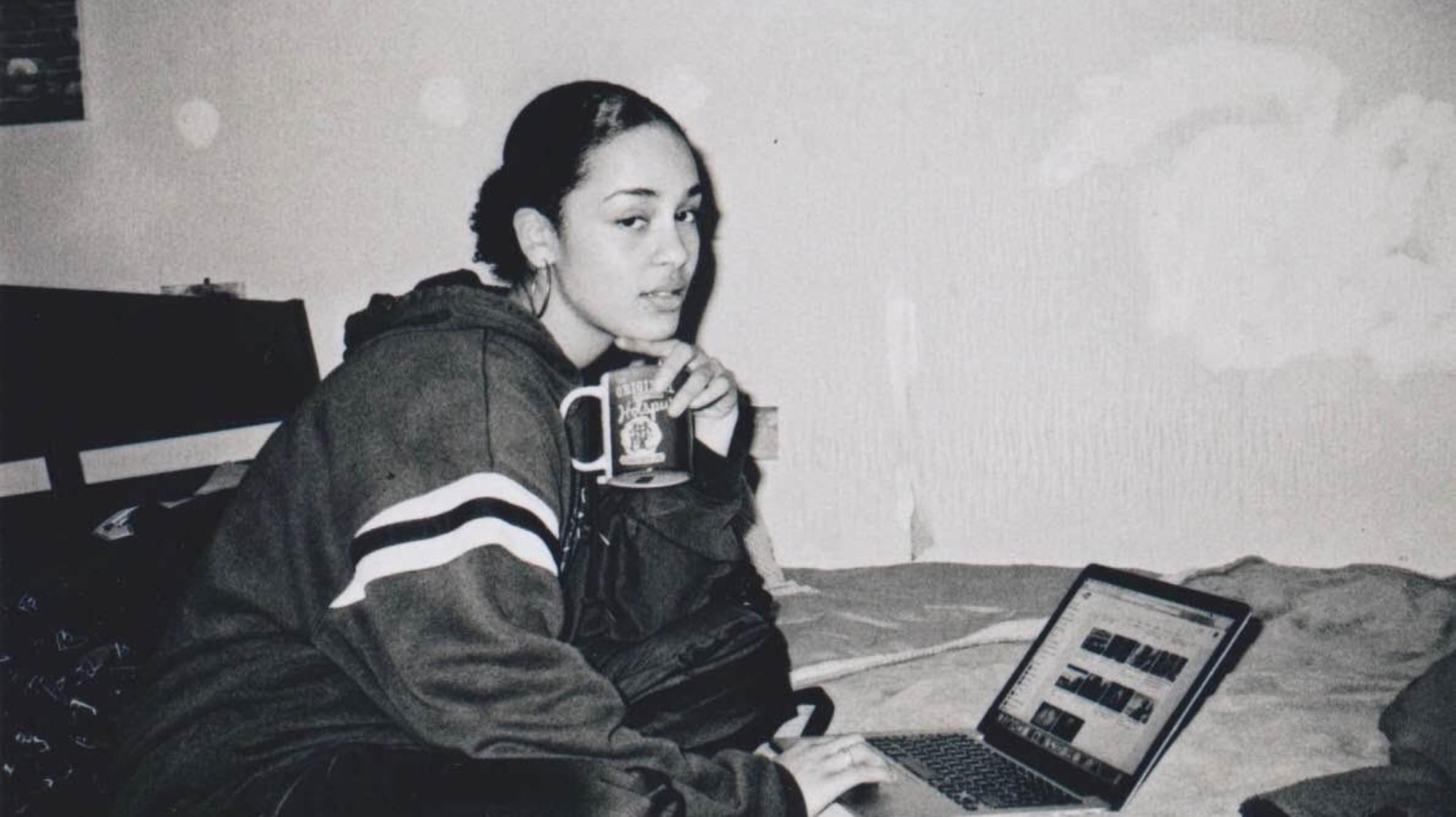 Jorja Smith Working On Music Her Laptop Before Fame Living In