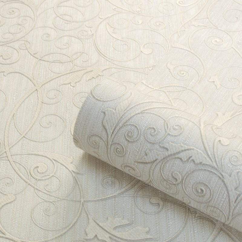 Rossini Scroll Ivory Wallpaper Gb4742 By Belgravia