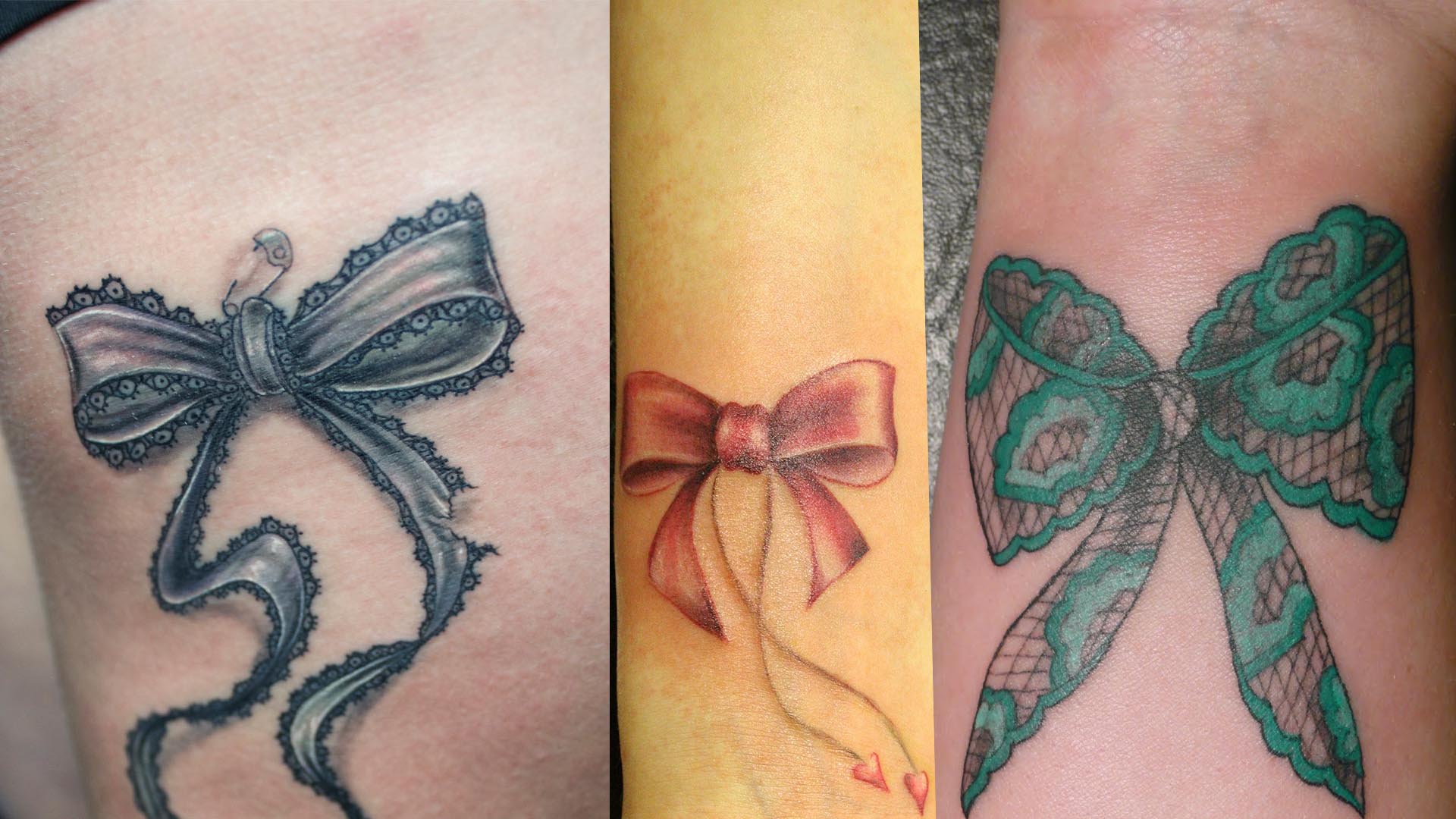Buy Bow Tattoo set of 3 Girly Tattoo Temporary Tattoo Fake Online in India   Etsy
