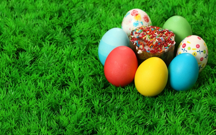Colorful Easter Eggs Wallpaper High Quality