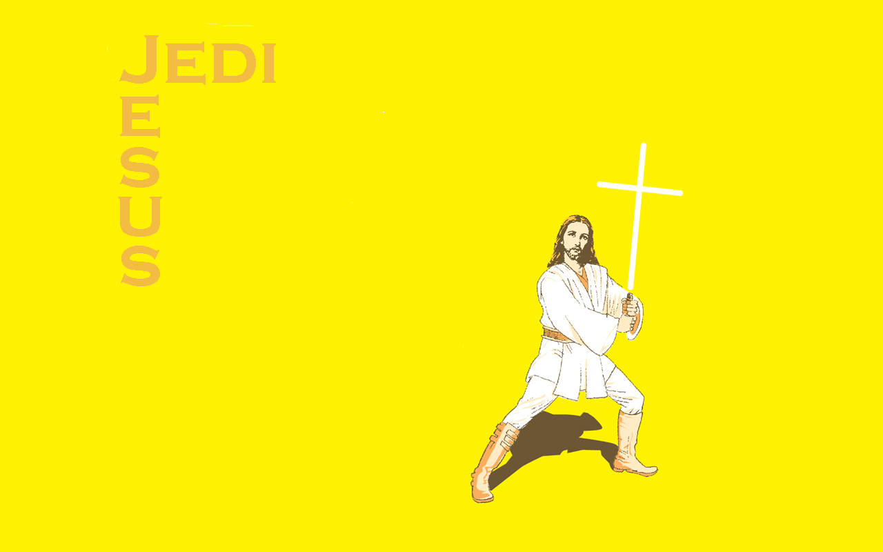 Yellow Jedi Wallpaper Jesus Christ