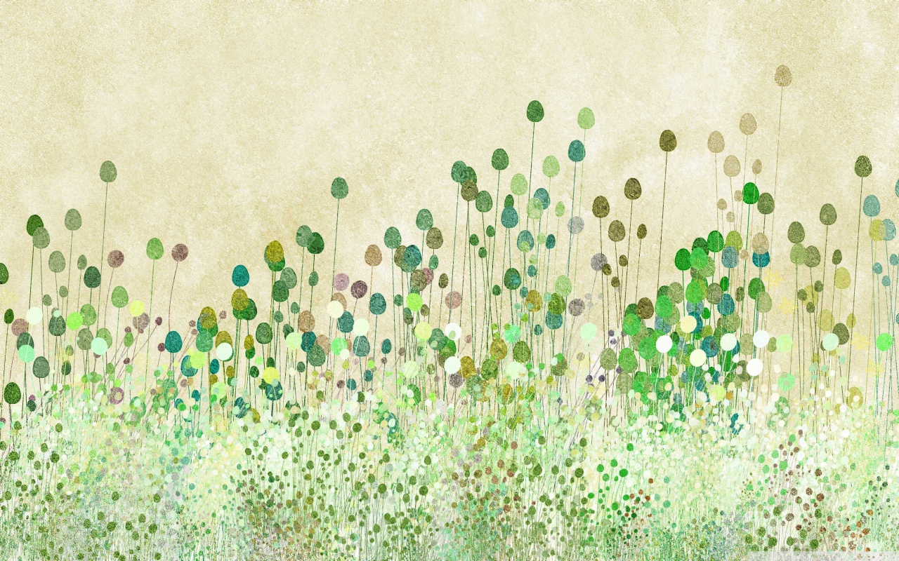 Retro Floral Desktop Wallpaper