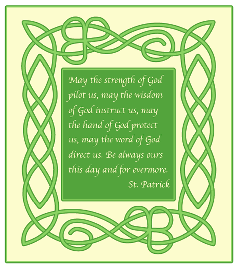 Border In Adobe Illustrator For A St Patrick S Day Irish Blessing