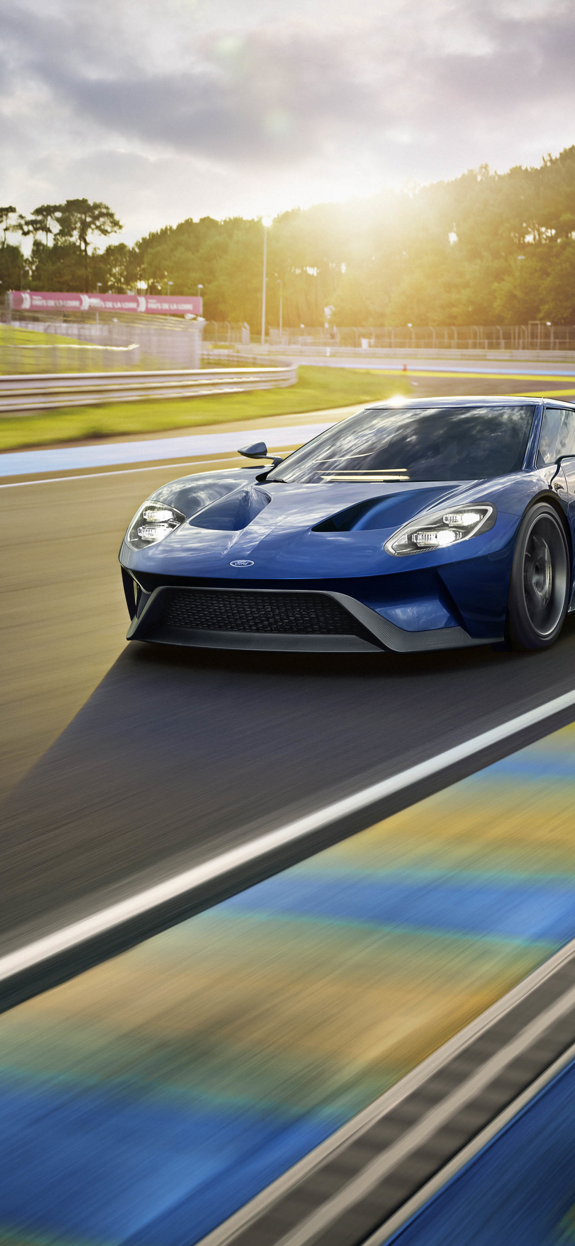 Wallpaper Ford Gt Supercar Race Trac On Road