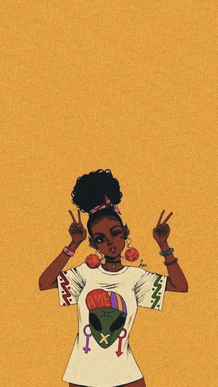Vintage Girl Aesthetic Wallpaper