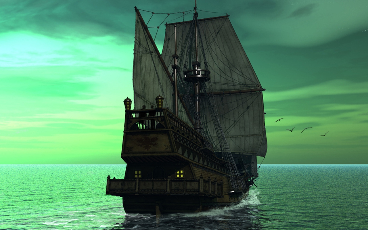 Sailboat Calm Sailing And Wallpaper