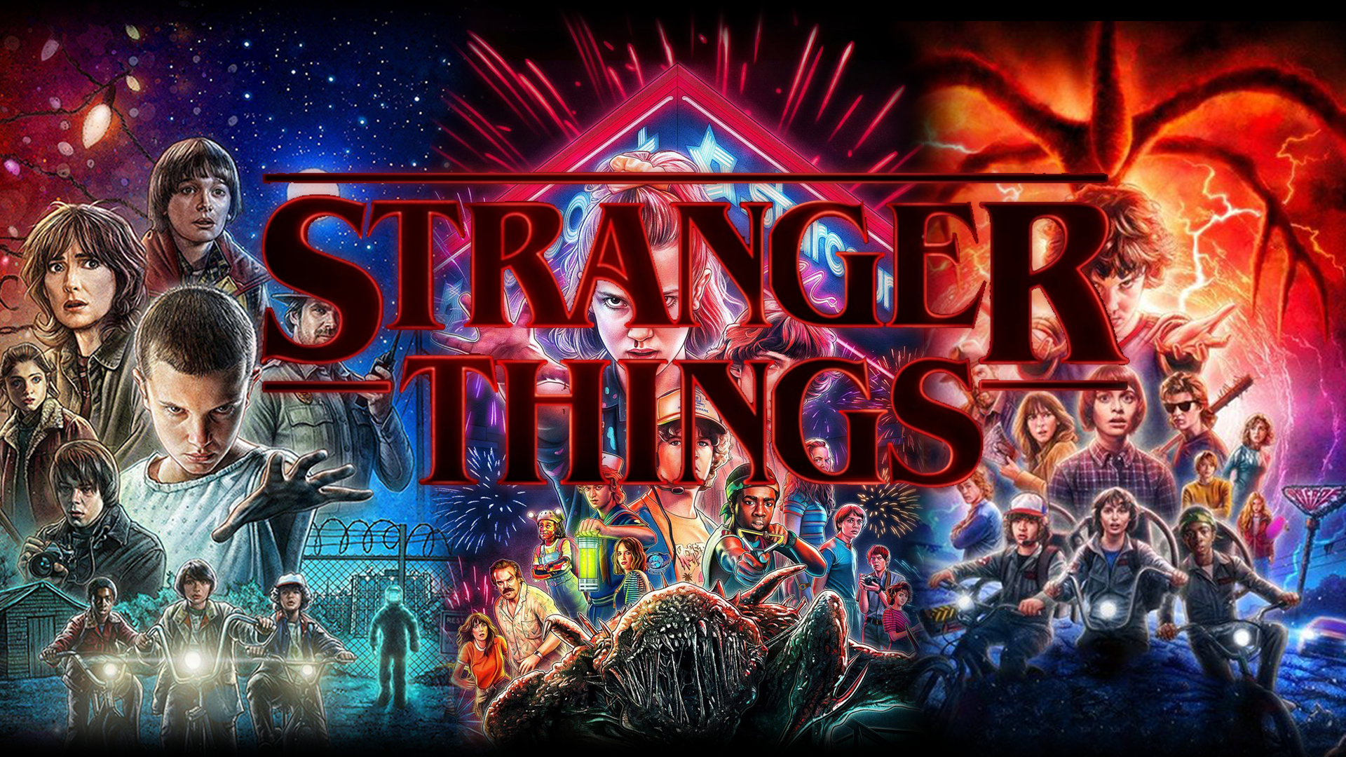 Stranger Things S1 S2 S3 Wallpaper