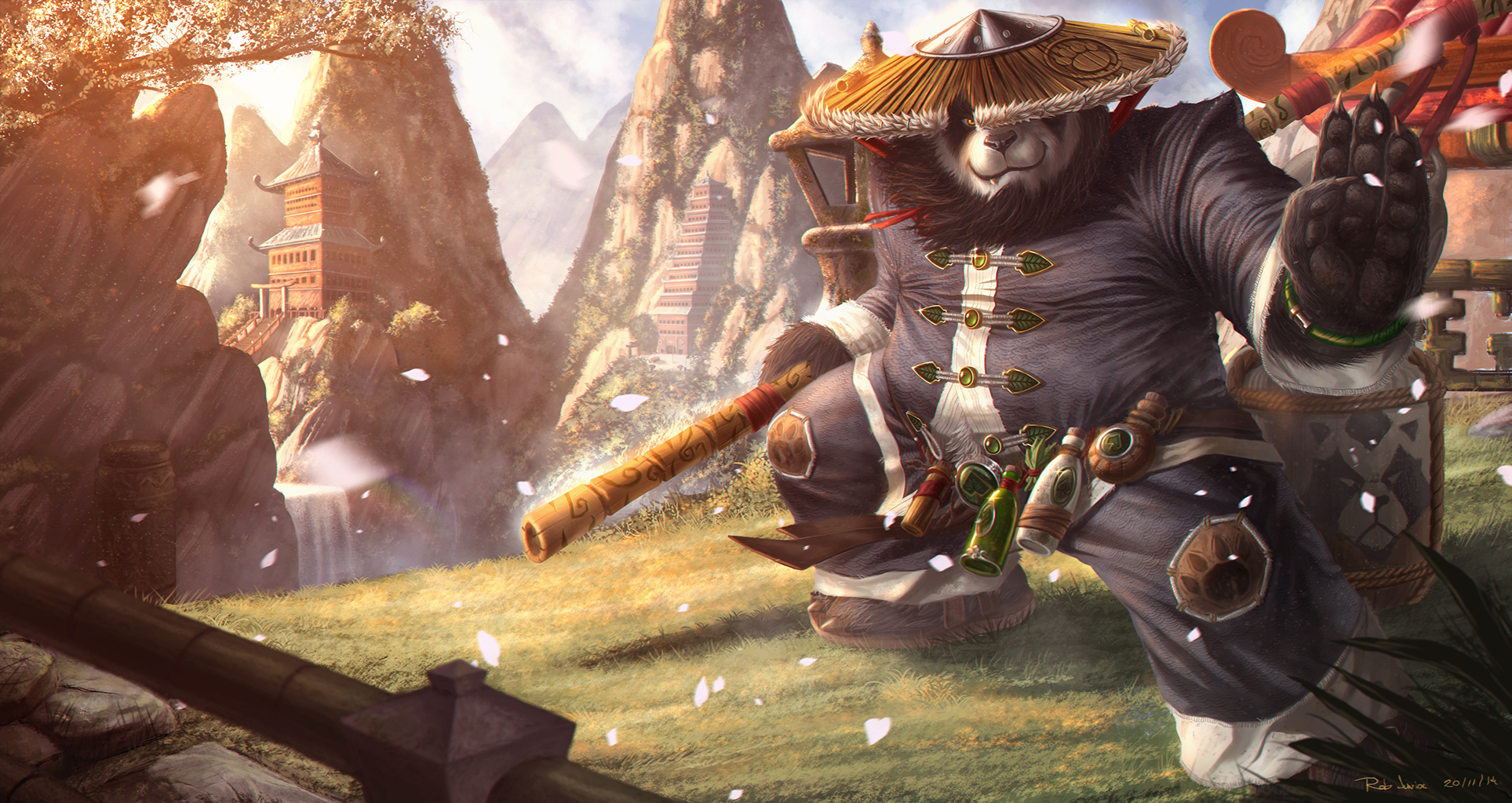 World Of Warcraft Mists Pandaria Wallpaper By Noosborn