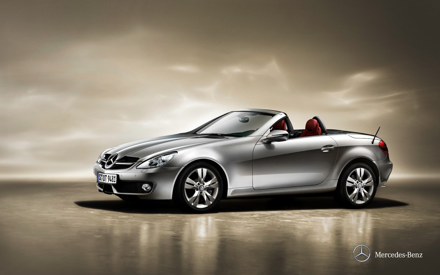 Mercedes Benz Slk Roadster Automotive Wallpaper Traffic