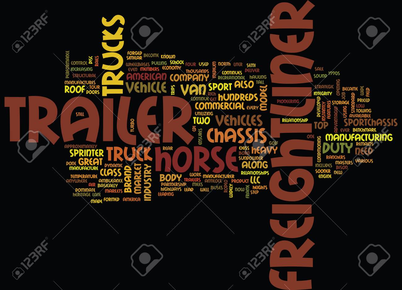 Freightliner It S Not A Truck Brand Text Background Word