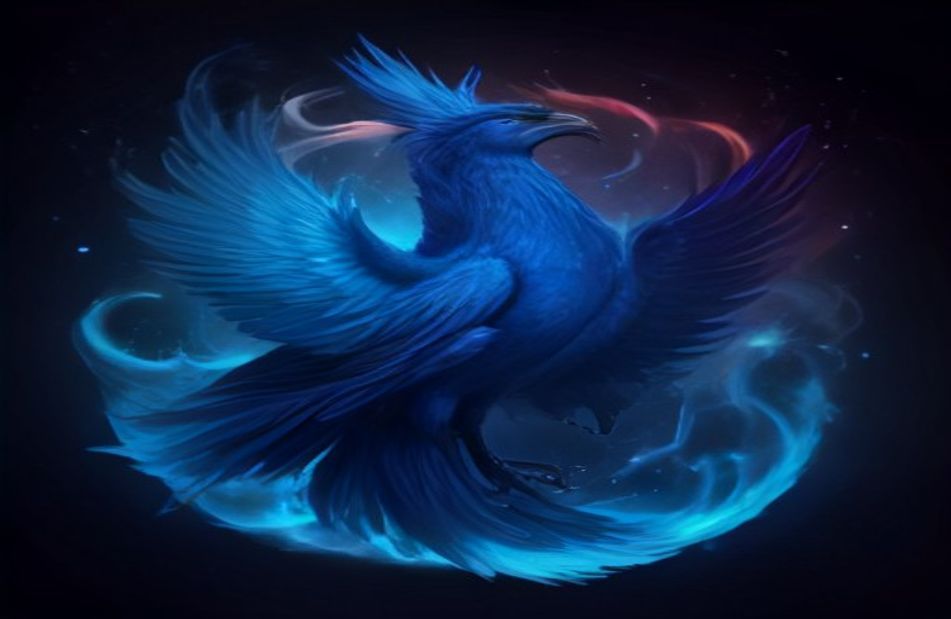 Blue Phoenix Wallpaper