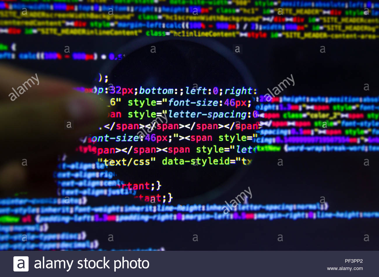 Desktop source code and technology background, Developer or