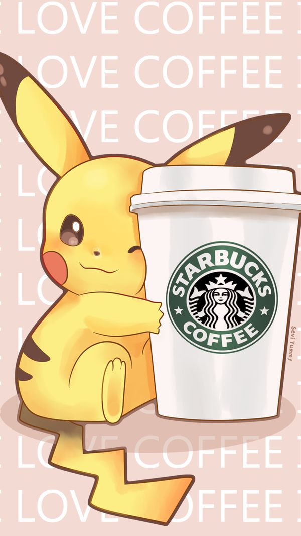 Pikachu Love Starbucks Coffee Pok Mon Know Your Meme