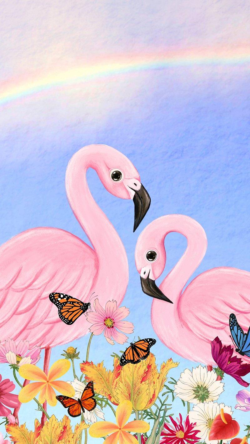 Flamingo Wallpaper Image Photos Png Stickers