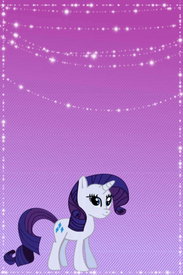 My Little Pony Rarity Phone Wallpaper By Livebythemoon