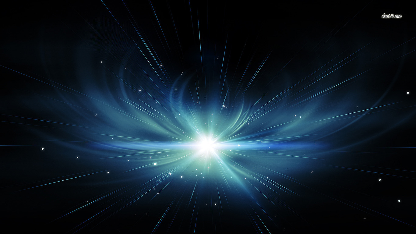 Blue Sparks Wallpaper Abstract