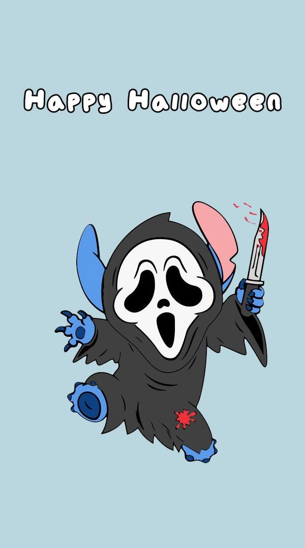 Fun And Cute Stitch Wallpaper Ghost For Phone