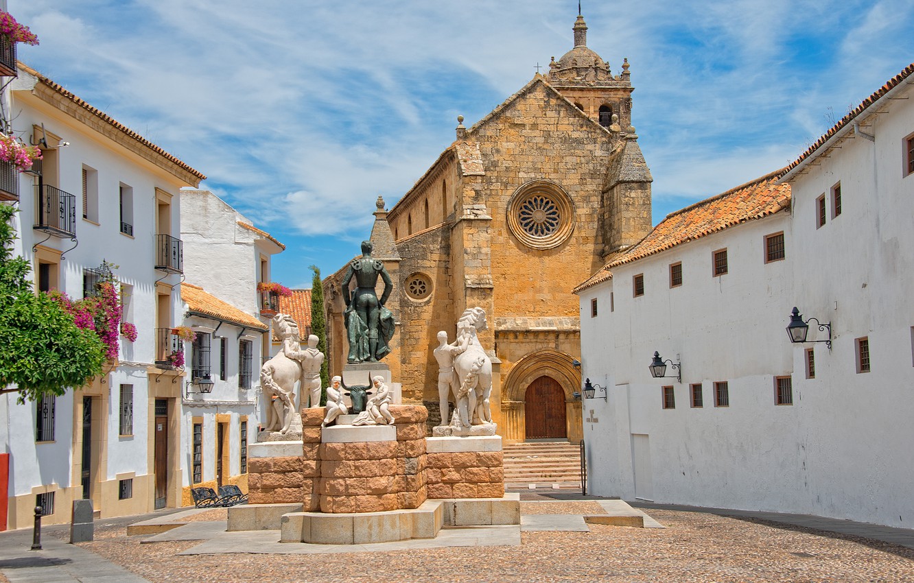 Wallpaper The Sky Home Area Church Spain Cordoba Image For
