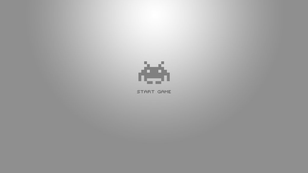 Minimal Space Invaders Wallpaper By Sycon