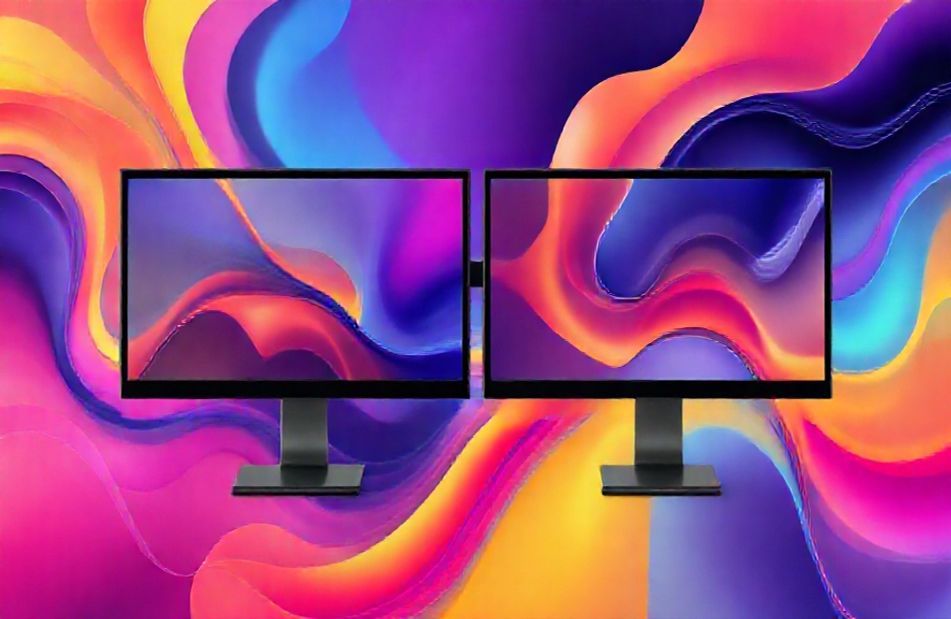 Abstract Dual Monitor Wallpaper