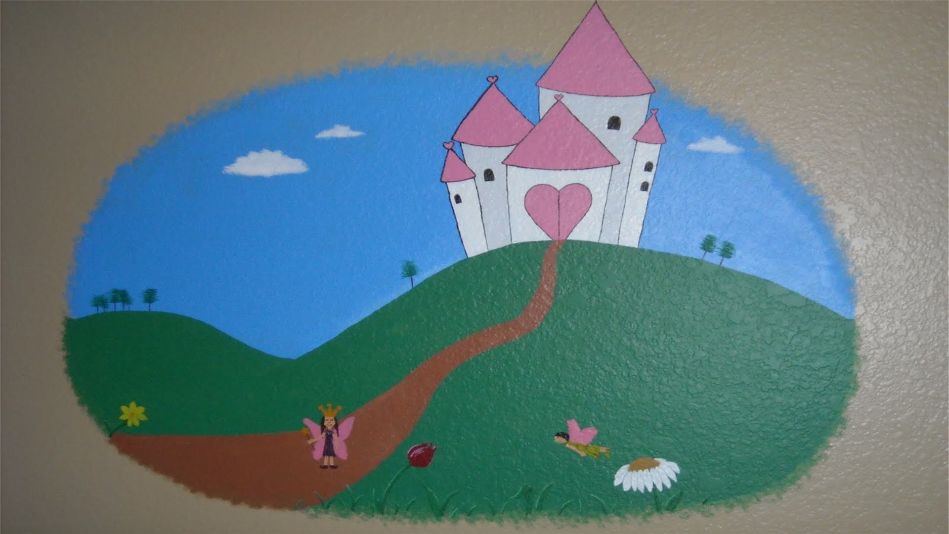 Princess Castle Murals Wallpaper HD