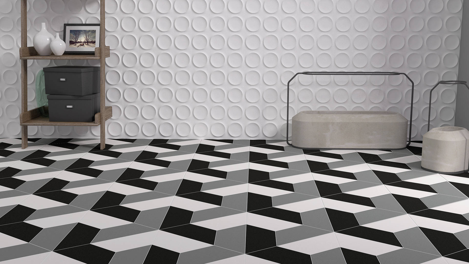 Floor Tiles Design HD Wallpaper
