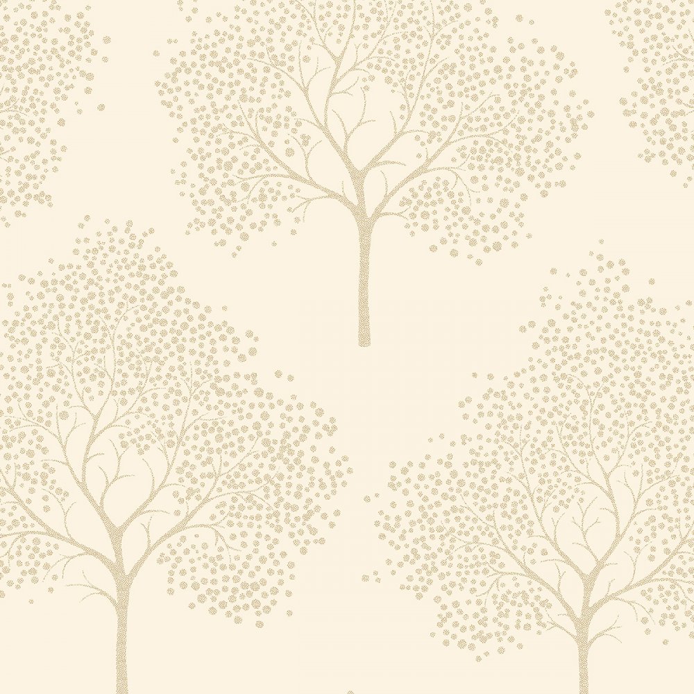 Love Wallpaper Glitter Tree Wallpaper Cream Gold Glitter eBay 1000x1000