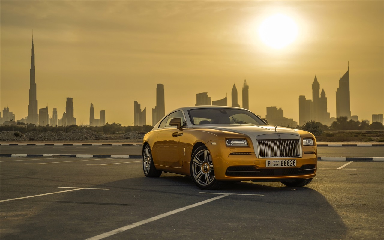 Luxury Car Dubai Sunset Wallpaper Resolution