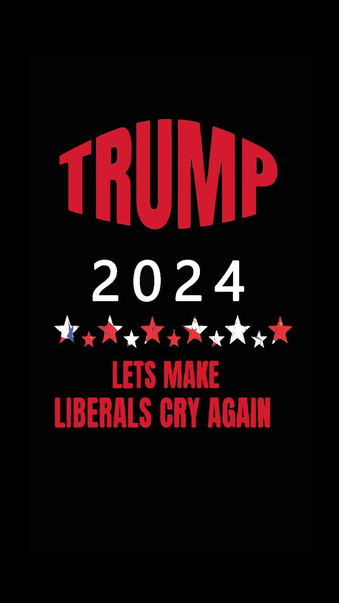 Donald Trump 2024 Campaign Poster: Let's Make Liberals Cry Again
