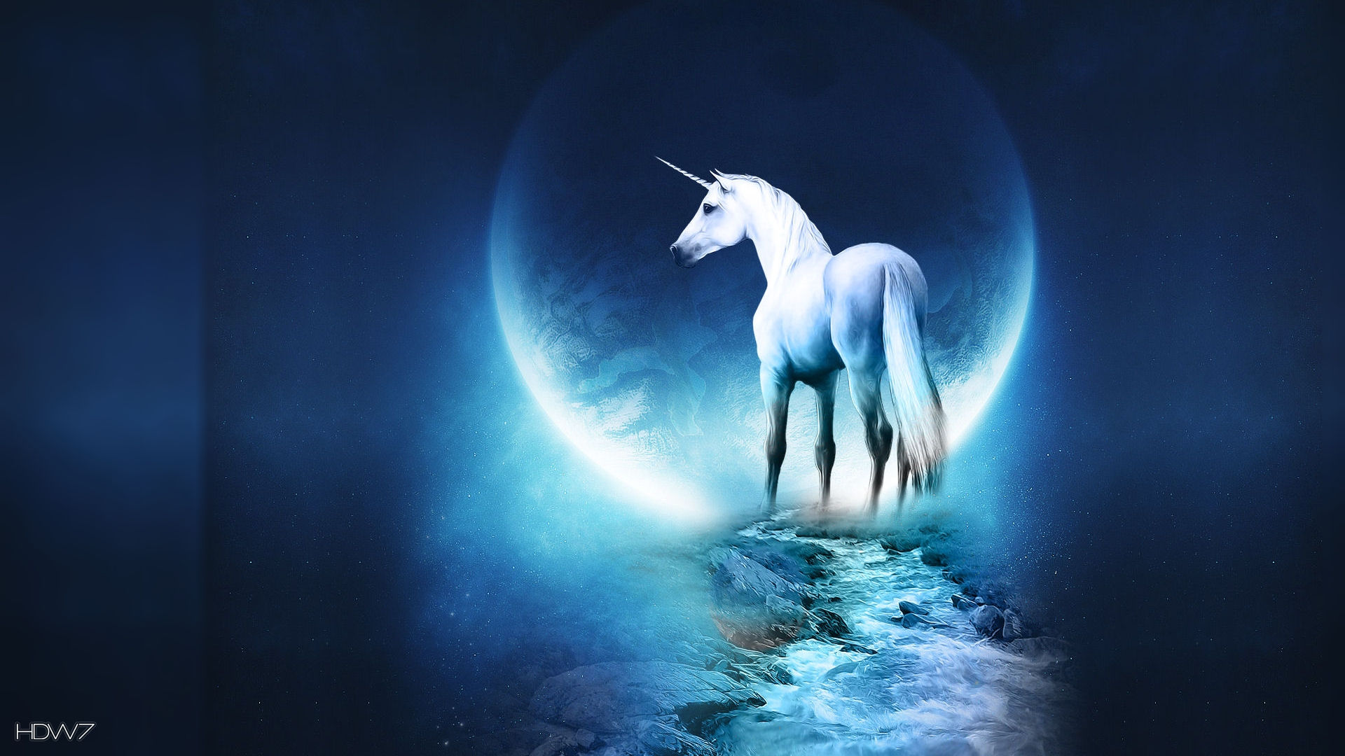 unicorn fantasy desktop backgrounds free HD wallpaper